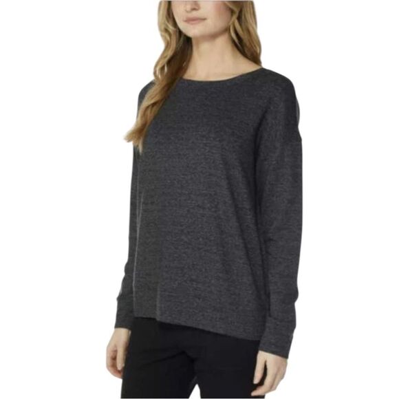 32 Degrees Women's Gray Fleece Pullover Shirt Relaxed Athleisure Medium EUC - Picture 1 of 8